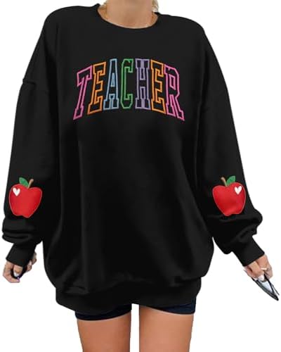 Amazon.com: Suseaz Personalized Embroidered Teacher Sweatshirts